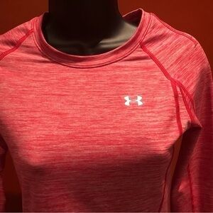 EUC Under Armour women’s running‎ zip. Almost new. Small. Pink. Sharp!
